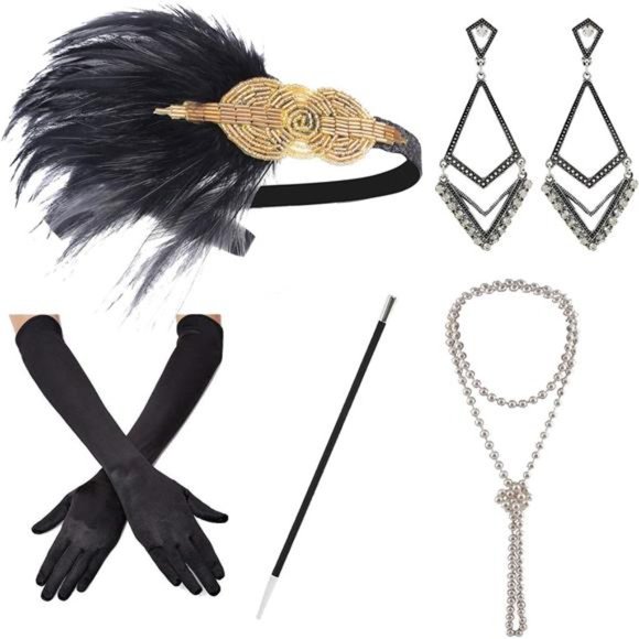 Accessories - 1920s Great Gatsby Accessories Set for Women M17